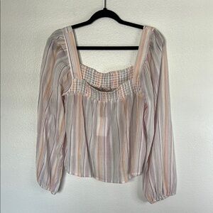 NWOT BCBGeneration Striped Multicolor Women's Crop Top sz XL